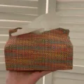Colorful woven tissue box decorative paper storage holder for home living room desk use - Colorful