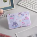 Cute mini spring pouch with adorable cat hot spring print, compact portable coin purse for daily. - M / Hot Springs Cat