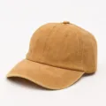 Unwashed distressed denim baseball cap vintage casual unisex sun hat for spring and summer wear. - Adjustable (56-60cm) / Yellow