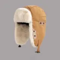 Warme Winter Bombermuetze fuer Damen und Herren, dicke Ohrenschuetzer Tuerkische Muetze. - Einheitsgröße (56-60cm) / Dunkelbeige