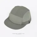 Sommer schnelltrocknende Camp Cap Mesh flache Krempe Hut Outdoor atmungsaktive Mütze - Hellgrün