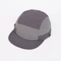 Cappellino 5 pannelli ad asciugatura rapida estivo con mesh traspirante e visiera piatta. - Grigio