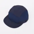 Cappellino 5 pannelli asciugatura rapida estate outdoor colorblock tesa piatta cap - Blu navy