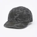 Dunkle Camouflage 5-Panel kurze Krempe Baseballkappe für Streetwear Mode und Outdoor Wandern. - Verstellbar / Camo Grau