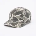 Herren Damen Vintage Camouflage 5-Panel Camp Cap Kurzer Schirm Streetwear Outdoor Hut - Verstellbar / Tarnung Grauweiß