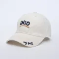 Klassische beigefarbene Baseballkappe für Damen und Herren mit stilvoller Stickerei. - Großer Kopfumfang (60-65cm) Verstellbar / Beige