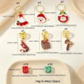 26pcs Christmas Dreadlock Rings Alloy Hair Cuffs Santa Claus Hair Braids Set - Vintage Tube Style (FH250902)
