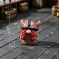Miniature Viking gnome figurine with red braids, cute DIY resin doll ornament for micro landscape. - Red Beard Warrior