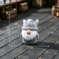 Mini Viking gnome figurine micro landscape DIY decoration miniature toy desk ornament 2.1cm - White Beard Warrior