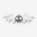 Gothic Halloween skull bat wings pendant charm silver metal biker punk dark jewelry accessory - Skull Bat Hair Clip (11#)