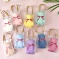 Coral velvet bear towel gift bag cute plush toy souvenir wedding party favors multicolor - Mixed Color Bear + PVC Bag