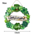 Ghirlanda di legno di San Patrizio cartello porta trifoglio decorazione 12 pollici - Charm / 30x30cm