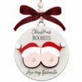 Cartello appeso in legno di Natale decorazione per feste umoristica ornamento albero regalo - Regalo per Adulti Novità