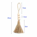 Ciondolo da appendere con perline di legno nappa decorazione da parete 20cm - Ciondolo a nappe / Colore legno naturale