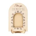 Cornice portafoto in legno per festa della mamma con supporto arco design regalo di famiglia - Ornamento per la Festa della Mamma