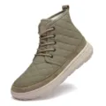 Men's winter warm high-top padded snow boots, lightweight thick-soled comfortable casual shoes. - 38 / Khaki Four Seasons Style