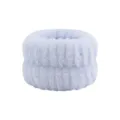Fluffy absorbent face washing wristbands soft blue wrist sweat bands for daily use - Single Piece / Blue