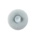 Gray mesh bath sponge with suction cup detail, soft texture for easy shower scrubbing. - Mint Green