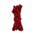 Red black camo paracord 4mm outdoor camping survival bracelet weaving shoelaces 3m - Red and Black
