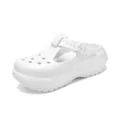 White platform Mary Jane sandals summer chunky beach clogs comfortable casual footwear - 36 / White