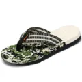 Sommer neue Herren Camouflage Zehentrenner Outdoor Strand weiche Sohle Sandalen Schuhe - 37 / Grün