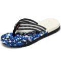 Sommer Herren Zehentrenner Strand Sandalen weiche Sohle rutschfeste Outdoorschuhe - 37 / Dunkelblau