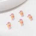Resin sea horse DIY charm colorful resin miniature accessories for phone case nail art - Yellow Seahorse