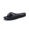 Herren dicke Sohle EVA Zehentrenner Sommer Outdoor weiche Strandschuhe schwarze leichte Schuhe - 36 / Schwarz