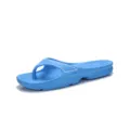Hellblaue EVA Zehentrenner für Herren, dicke weiche Sohle Badeschuhe, bequeme Freizeitsandalen. - Hellblau