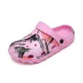 Kids pink garden shoes casual breathable beach clogs lightweight soft sole toddler footwear - 30 / Pink