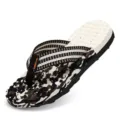 Herren sommer zehentrenner outdoor bequeme strand sandalen mit weicher camouflage sohle - 37 / Braun