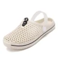 Kids breathable hole shoes summer lightweight beach sandals casual children clogs main view - 30 / Off White