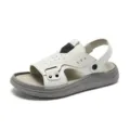 Heren zomer ademende outdoor vrijetijdssandalen strand schoenen lichtgewicht antislip - Wit 2514