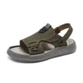 Heren zomer outdoor casual sandalen ademende strand schoenen groene zachte zool schoeisel - Khaki 2514