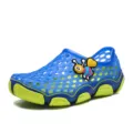 Kinder Sommerschuhe Wasserschuhe atmungsaktive Mesh Strand Outdoor Schuhe fuer Jungs - Blau Gelb