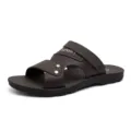 Heren zomer outdoor casual sandalen ademend open teen strand slippers zachte zool - 39 / Grijs
