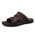 Heren outdoor casual strand sandalen, ademende open teen zachte zomer instapschoenen. - 39 / Bruin