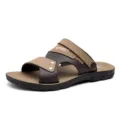 Heren casual outdoor strand sandalen ademende open teen slippers zomerschoenen grote maat - 39 / Khaki