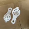Plastic egg white separator kitchen baking tool egg yolk filter utility gadget 2pcs - 12.5*6cm / White