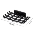 Portasapone a parete nero scolapiatti griglia organizer per bagno minimalista moderno - Nero Cool