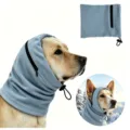 Hond kalmerende hoodie geluidsreductie oorbeschermer huisdier angstverlichting blauw - S / Blauw