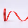 Ruban de ballon en satin rouge, bobine de 25 verges fil plastique pour emballage cadeau de fête. - A1 / Rouge
