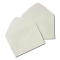 Ensemble d'enveloppes en papier vintage, design crème propre pour cartes de vœux et lettres. - 160g Blanc Style Occidental 6.5x9.5cm / Blanc