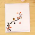 Chinese style greeting card with ink painting bird design, perfect for birthday or thank you notes. - Bird and Flower