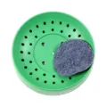 Plastic pigeon nest with grey felt pad, anti-rollover breeding egg bowl for birds. - Green Pigeon Nest