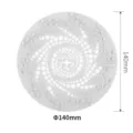 Silikon Haarfänger Abfluss Sieb rund 140mm Duschkabine Waschbecken Bad Bodenfilter weiss - Weiß / Weiß