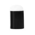 Vista detallada del aplicador de esponja negro para dedos con espuma blanca suave para manualidades. - Negro