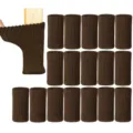 Knitted chair leg covers 16pcs brown furniture foot socks anti-scratch floor protectors - 4 Pieces/Pack / Coffee