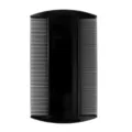 Black plastic double-sided flea comb for pets, cats, and dogs for daily pet grooming. - Black