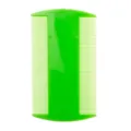 Green plastic double-sided pet flea comb, fine teeth cat and dog grooming cleaning tool. - Green